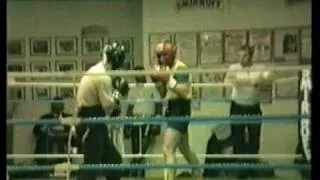 eamon mcauley sparring Andy Holligan & David Irving 1987