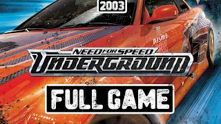 NEED FOR SPEED: UNDERGROUND - FULL GAME PLAYTHROUGH NO COMMENTARY