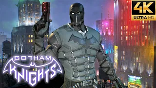 Gotham Knights - Red Hood Neon Noir Suit Free Roam Gameplay (4K)