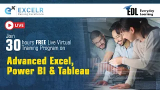 Advanced Excel, Power BI and Tableau | EDL | Day 10 | ExcelR