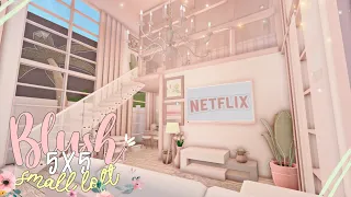 BLOXBURG: Blush Small Loft | 5x5 interior speedbuild 38k ♡