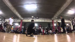 Koreec & BaklaJon vs Pushechnoe Yadro | PRE | TopRock FootWork | PARKING OF STYLE 3 | 22.08.15