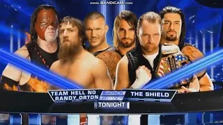 kane and daniel bryan and randy orton vs the shield smackdown      smackdown june 14 2013 match card