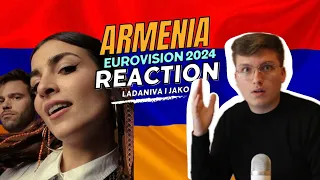 🇦🇲REACTION ARMENIA I EUROVISION 2024 I LADANIVA - JAKO I OFFICIAL MUSIC VIDEO