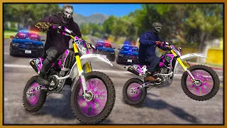 Dirt Bike Crew Embarrassed Cops in GTA 5 RP