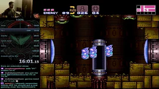 Super Metroid 100% in 1:13:26, 42 in-game time