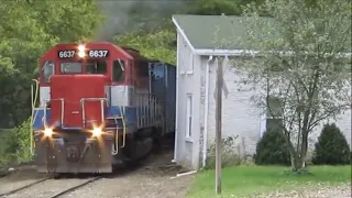 Closest House Ever To  Railroad Tracks 9 Years Later!  Abandoned Railroad & Trains 9 Feet From Home!