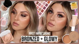 Full Face FIRST IMPRESSIONS 😄☀️ the dreamiest bronzer products?? wow