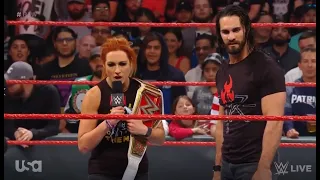 Becky Lynch and Seth Rollins Segment and Lacey Evans and Baron Corbin Raw 6/24/2019 HD