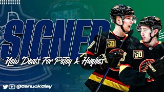 Canucks news: new contracts for Elias Pettersson and Quinn Hughes