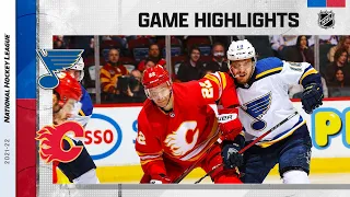 Blues @ Flames 4/2 | NHL Highlights 2022