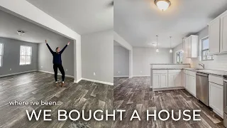 WE BOUGHT A HOUSE! | empty new construction home tour 2023
