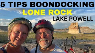 BOONDOCKING LONE ROCK BEACH LAKE POWELL - RV LIFE: 5 Things you need to Know.