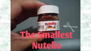 The Smallest Nutella | Mini Nutella