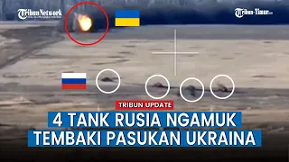 Perang Makin Memanas! Tank Rusia Ngamuk Tembaki Posisi Militan Ukraina