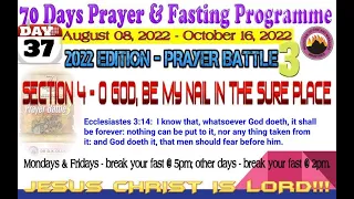 Day 37 MFM 70 Days Prayer & Fasting Programme 2022.Prayers from Dr DK Olukoya, General Overseer, MFM