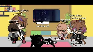 Aftons reacting to cartoon cat