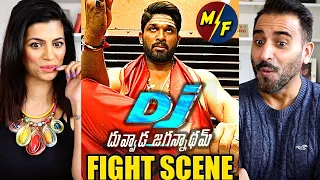 DJ - ALLU ARJUN BEST FIGHT SCENE REACTION!! | Duvvada Jagannadhamn Interval Fight Scene