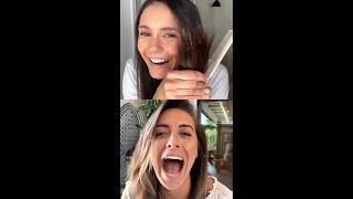 Nina Dobrev Cuts Her Own Hair Live on IG | May 30, 2020