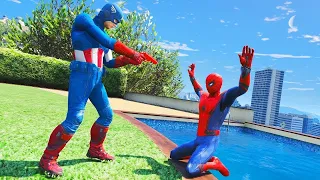 GTA 5 Water Ragdolls | SPIDERMAN Jumps/Fails ep.77 (Funny Moments) | GTA 5 Ragdolls | GTA 5 Falls