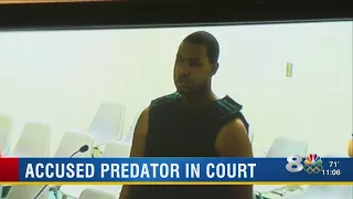 Accused predator in court