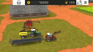 Mowing grass and making rolo bales |Farming Simulator 18 Ep7|