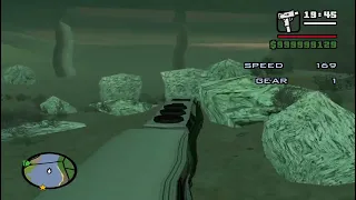 Derailing a Train Underwater in GTA San Andreas