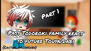 Past Todoroki family react to future Touya/Dabi | MHA/BNHA Gcrv | Part1