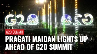 Delhi: Pragati Maidan illuminates ahead of G20 Summit | Zee News English