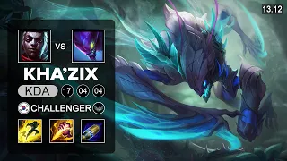 Kha'Zix vs Ekko Jungle - KR Challenger - Patch 13.12 Season 13