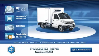 PIAGGIO NP6 refrigerated chassis-cab