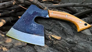 Making a large cleaver that you use for cutting meat and vegetables