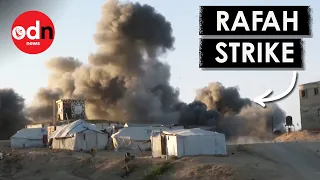 Camera Crew Captures Moment IDF Missile Strikes Close to Refugee Camp