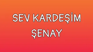 Sev Kardeşim Sözleri Yazılı (Lyrics) Şenay