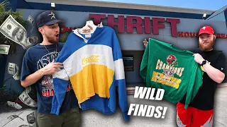 ABSOLUTELY WILD DAY IN THE THRIFTS! Huge Haul of Vintage Clothing! Trip to the Thrift!