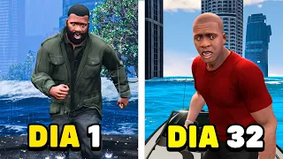 SOBREVIVÍ 100 DÍAS a un TSUNAMI en GTA 5