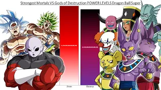 Strongest Mortals VS Gods of Destruction POWER LEVELS Dragon Ball Super