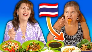 Mexican Moms Try Thai Food!