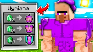 Kupiliśmy ⚠️ *NOWĄ* ZBROJĘ ✅ od (GRIMACE) z McDonalds 😈🍟 u NOWEGO VILLAGERA 🌾 w Minecraft 1.20 😱