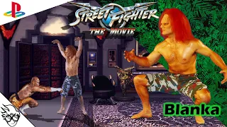 Street Fighter: The Movie (PS1/Playstation 1995) - Blanka [Street Battle Mode: Playthrough/LongPlay]