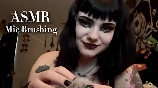 ASMR | Gentle Fluffy Mic Brushing & Mouth Sounds 🖤