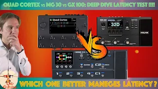 Quad Cortex vs BOSS GX 100 vs NUX MG 30: deep dive LATENCY test. Which unit better manages latency?