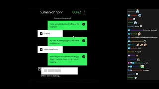 [Vinesauce] Joel [Chat Replay] - human or not? A Social Turing Game