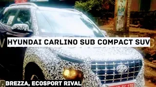 Hyundai Carlino Compact SUV (Baby Creta) Spied In India For The First Time
