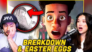 SPIDER-MAN ACROSS THE SPIDERVERSE BREAKDOWN Reaction! | Easter Eggs & Details You Missed!