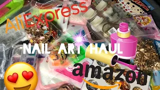 ALIEXPRESS NAIL ART HAUL | AMAZON NAIL HAUL | NAIL ART  | CHEAP NAIL SUPPLIES | NAIL SUPPLY HAIL