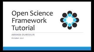 Pre-Registering your Research with Open Science Framework