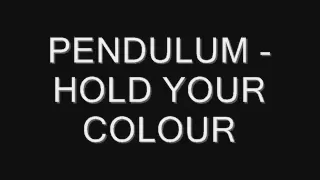 Pendulum - Hold Your Colour