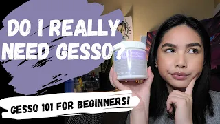 GESSO for Beginners: Do I Need It? How To Use It? Quick & Easy Tips & Advice for Acrylic Painting