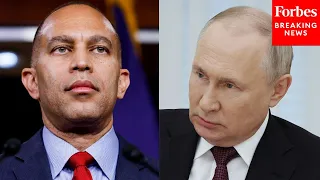 Hakeem Jeffries Asked Point Blank About Report CIA Had Bases Along Ukraine's Border With Russia